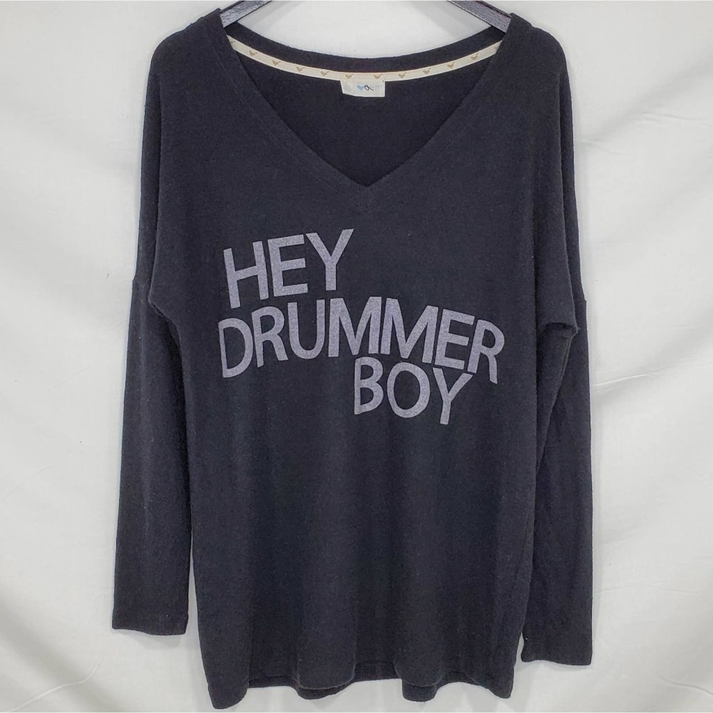 Stem V-Neck Oversized Long Sleeve Sweater